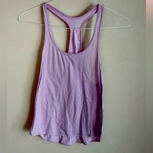 Purple and Gray Striped Lululemon Tank Top